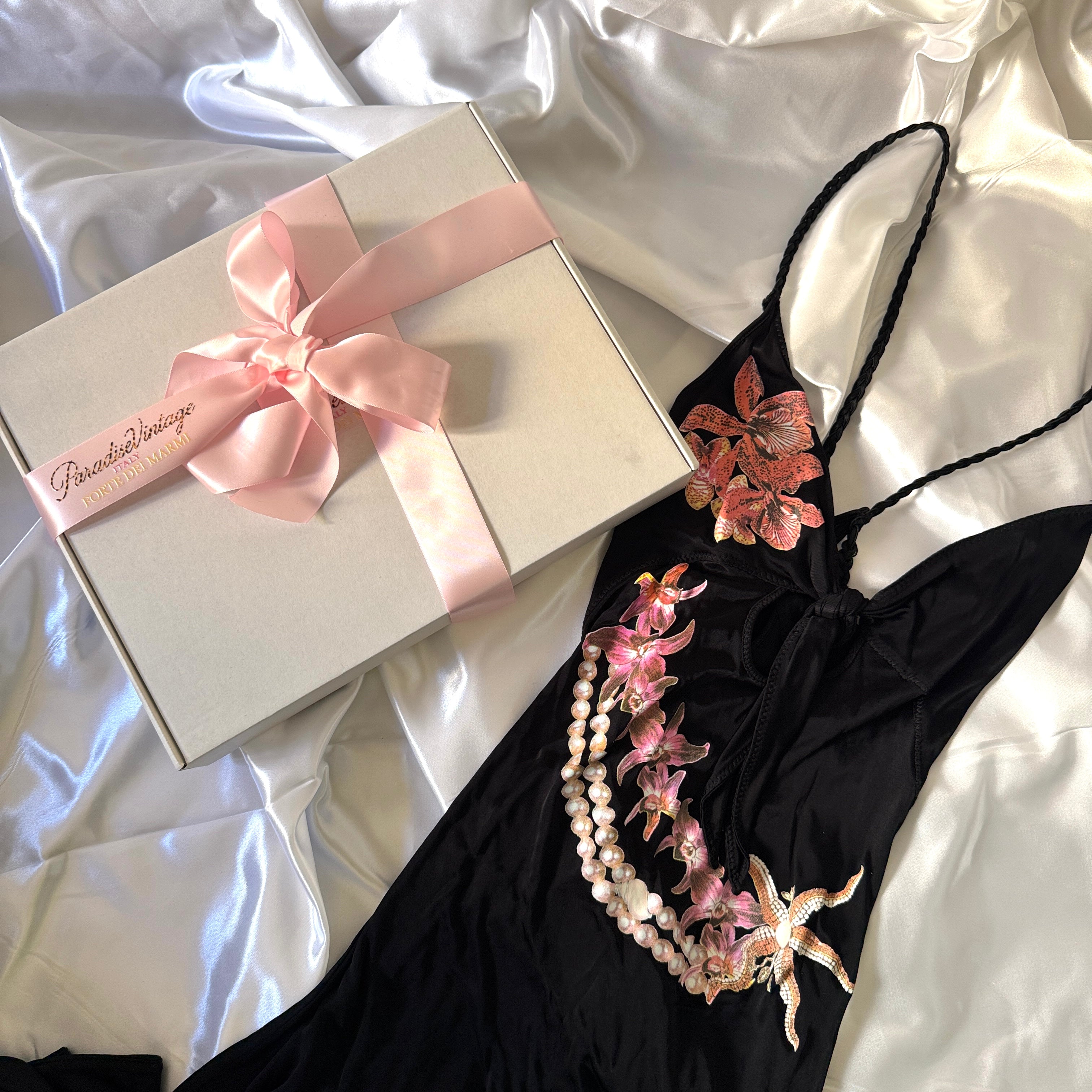 JUST CAVALLI ARCHIVE 2005 ORCHID DRESS