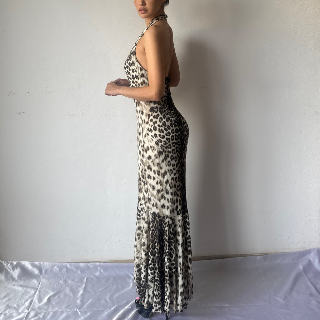 ROBERTO CAVALLI CLASS LEOPARD DRESS 2000’s