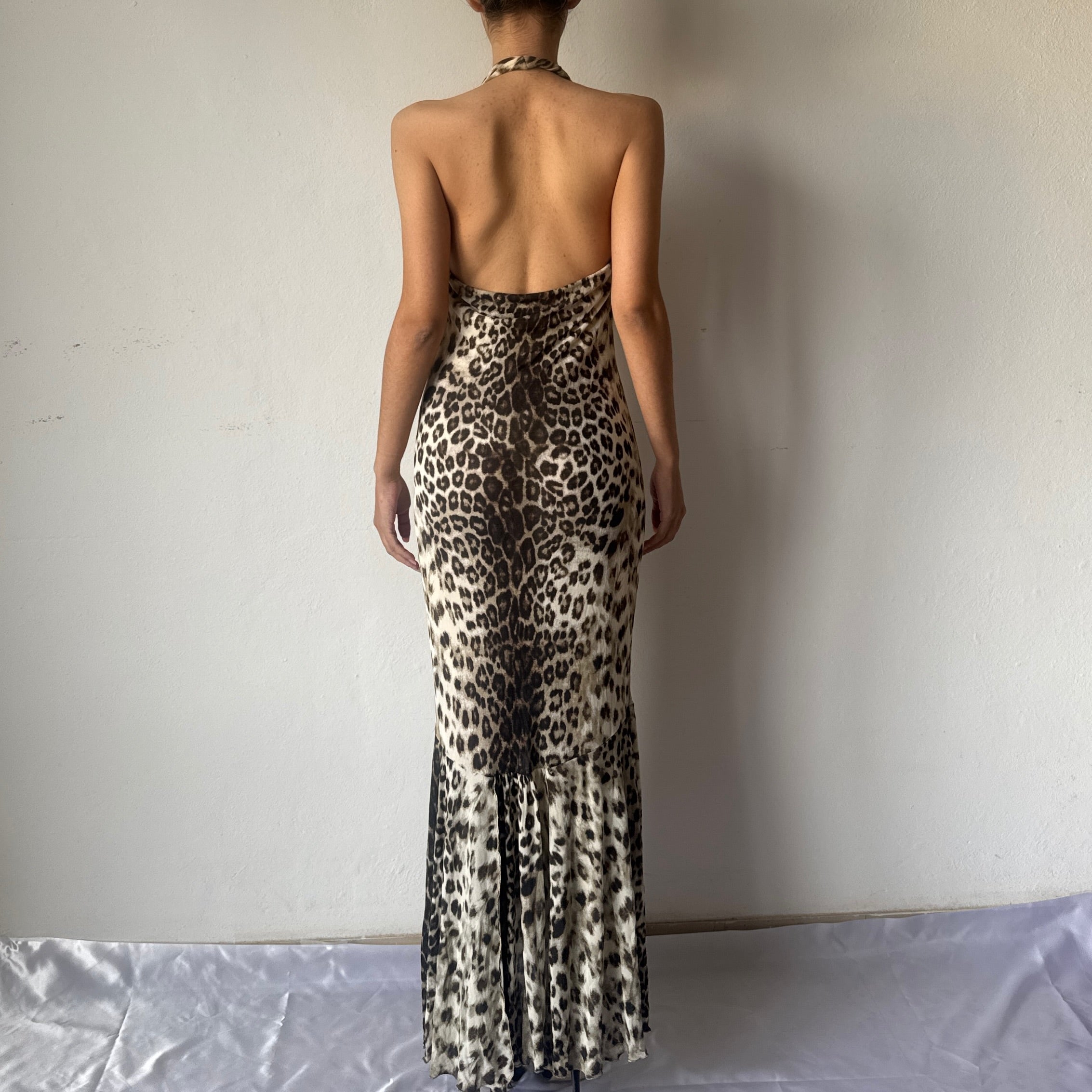 ROBERTO CAVALLI CLASS LEOPARD DRESS 2000’s