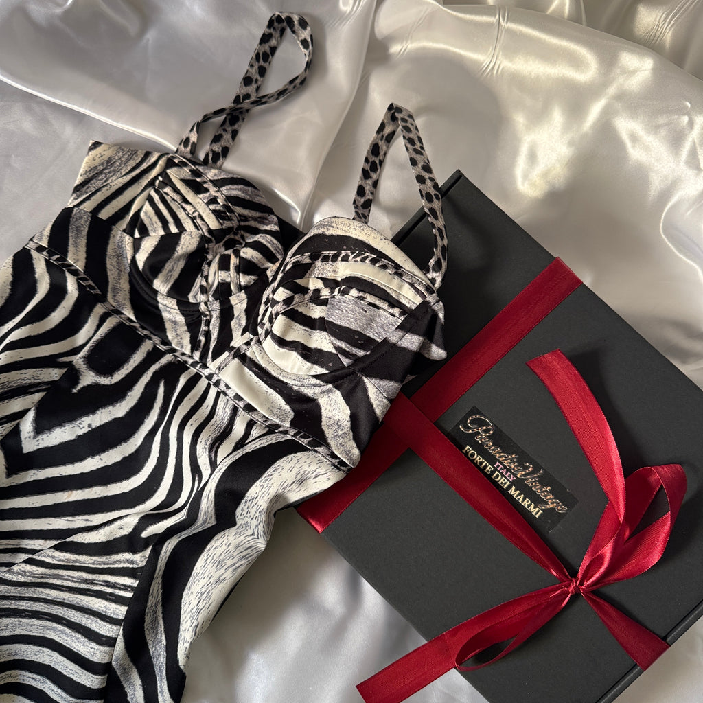 JUST CAVALLI 2000’s ZEBRA DRESS RARE