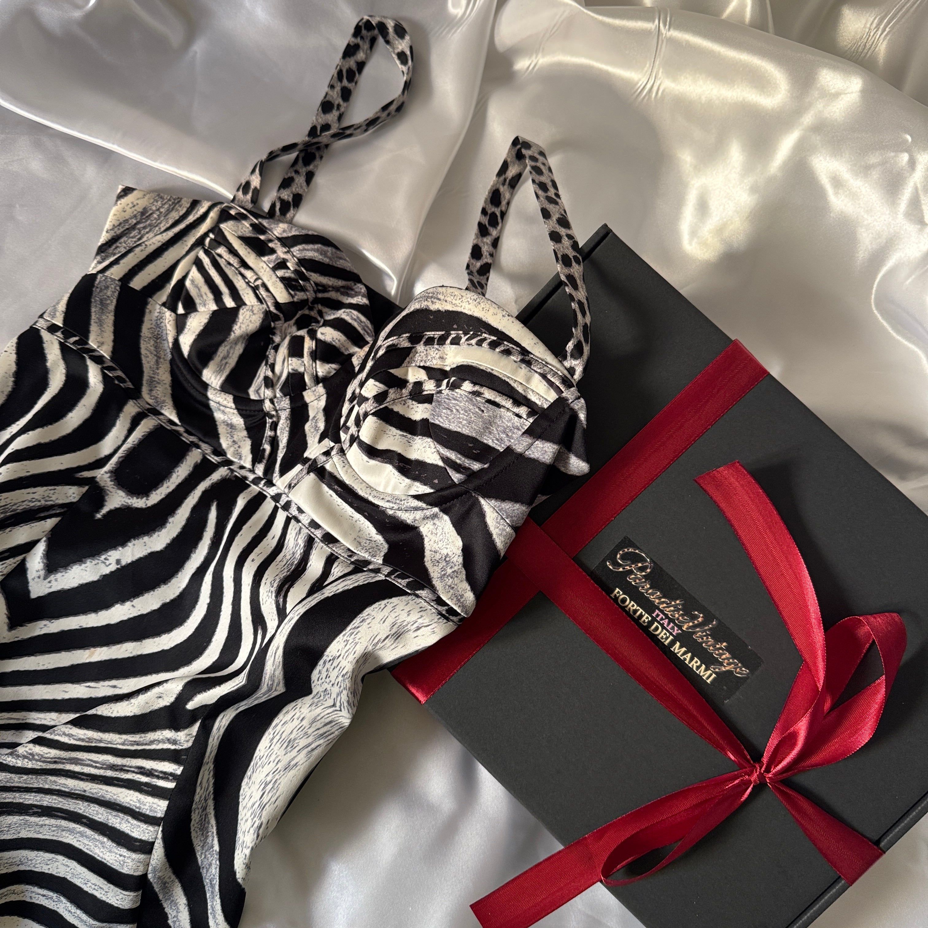JUST CAVALLI 2000’s ZEBRA DRESS RARE