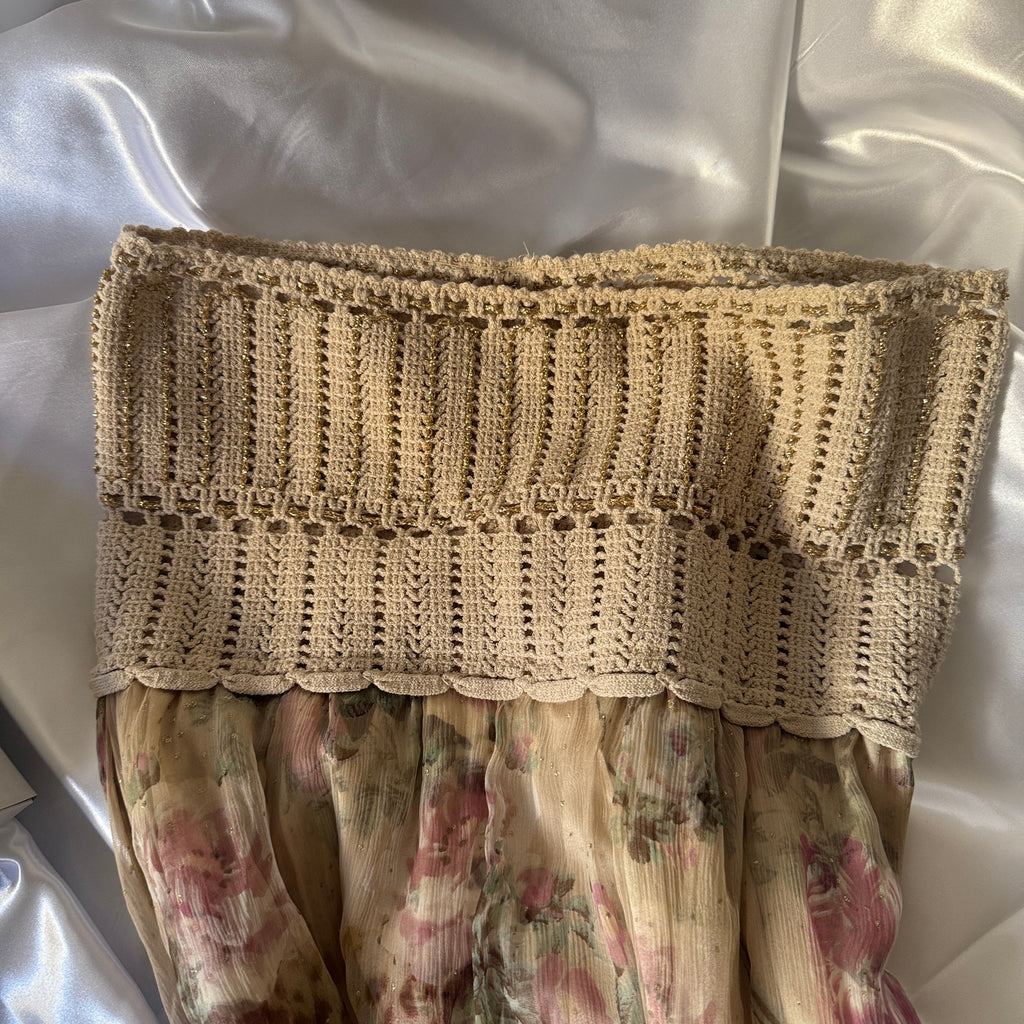 ROBERTO CAVALLI CLASS FAIRY SKIRT 100% SILK