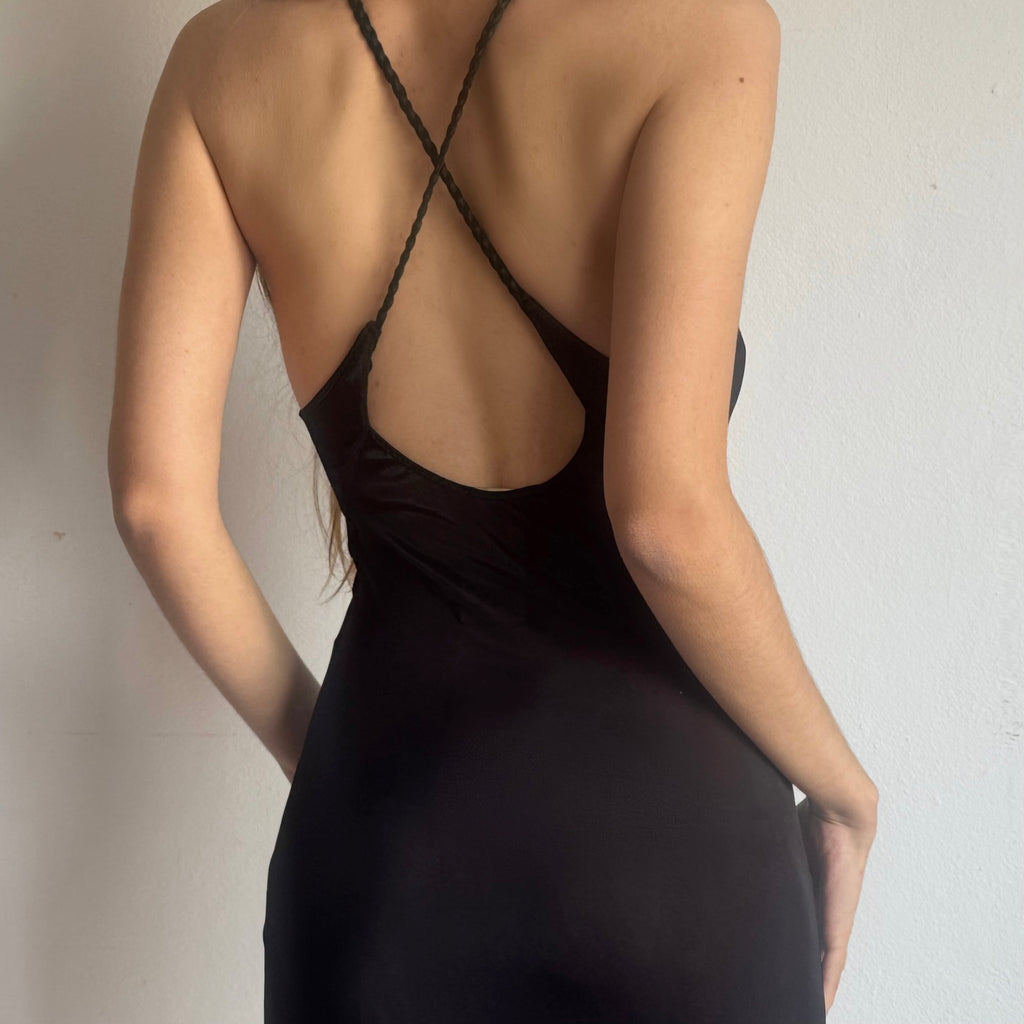 JUST CAVALLI ARCHIVE 2005 ORCHID DRESS