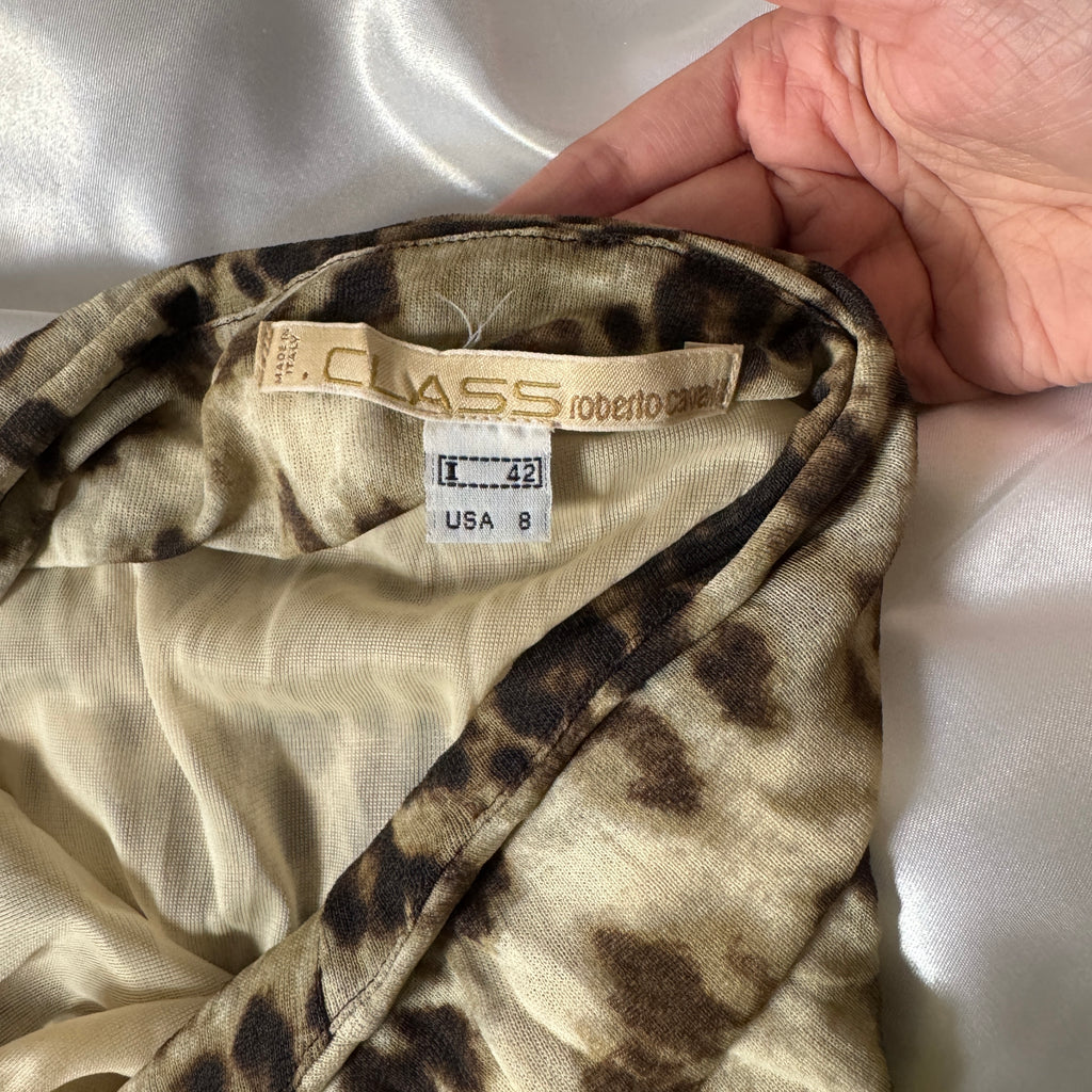 ROBERTO CAVALLI CLASS LEOPARD DRESS 2000’s