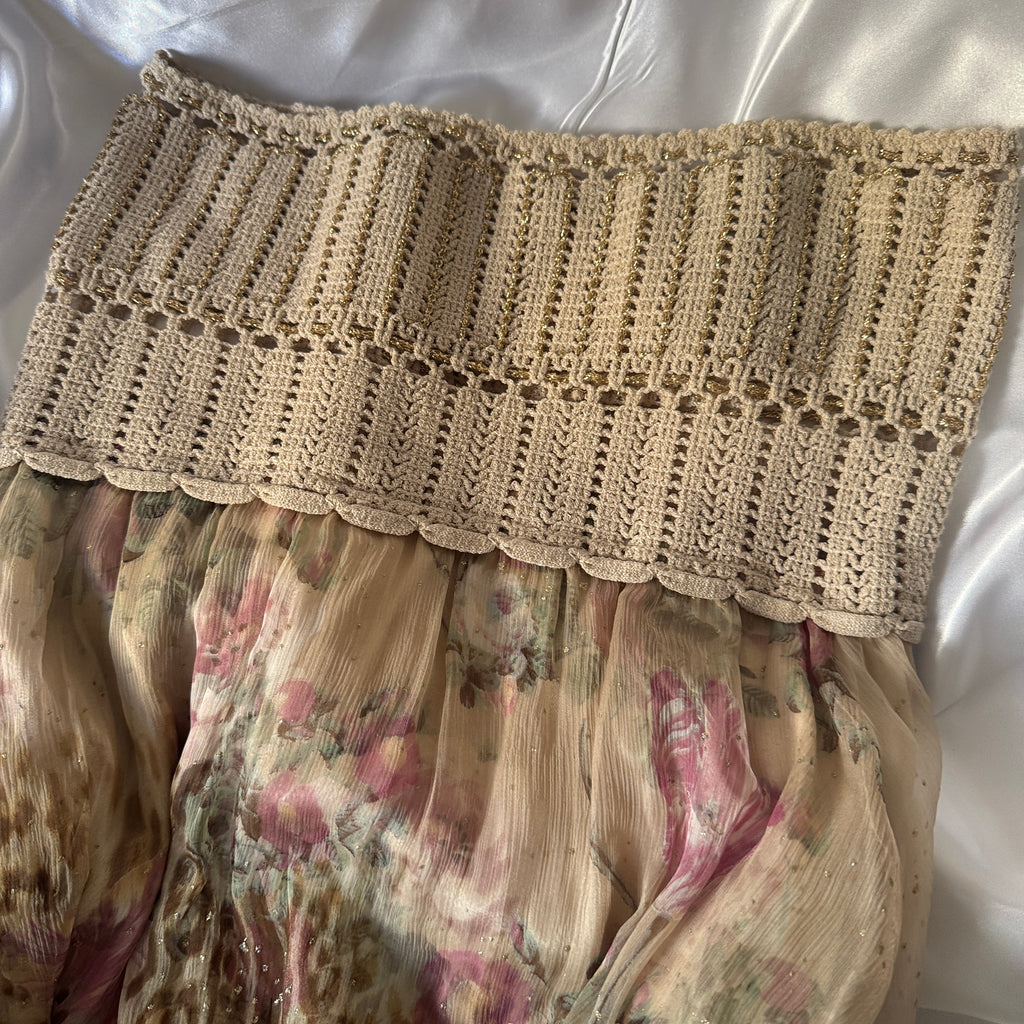 ROBERTO CAVALLI CLASS FAIRY SKIRT 100% SILK