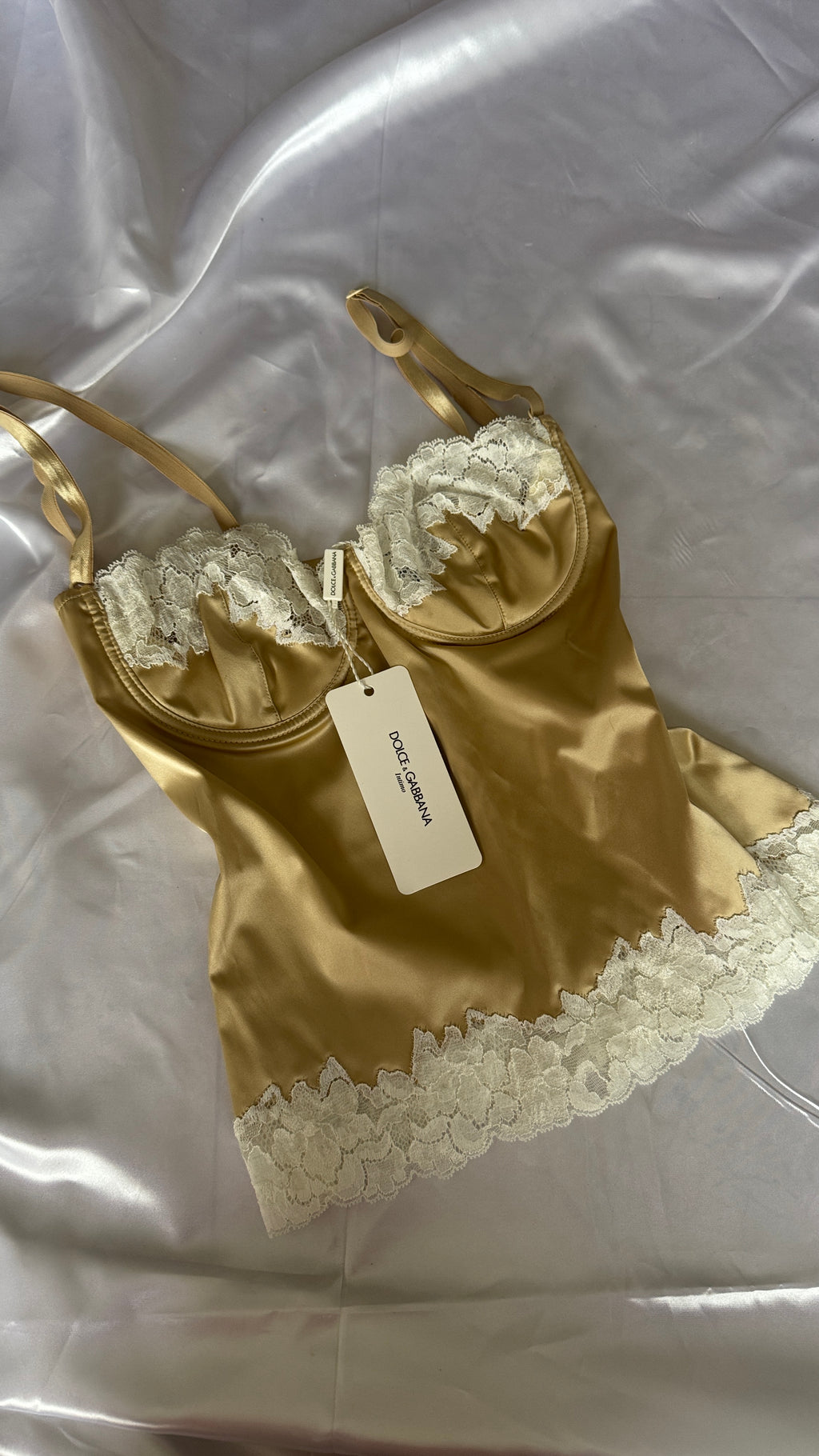BUSTIER D&G LIGHT-GOLD ULTRA VINTAGE