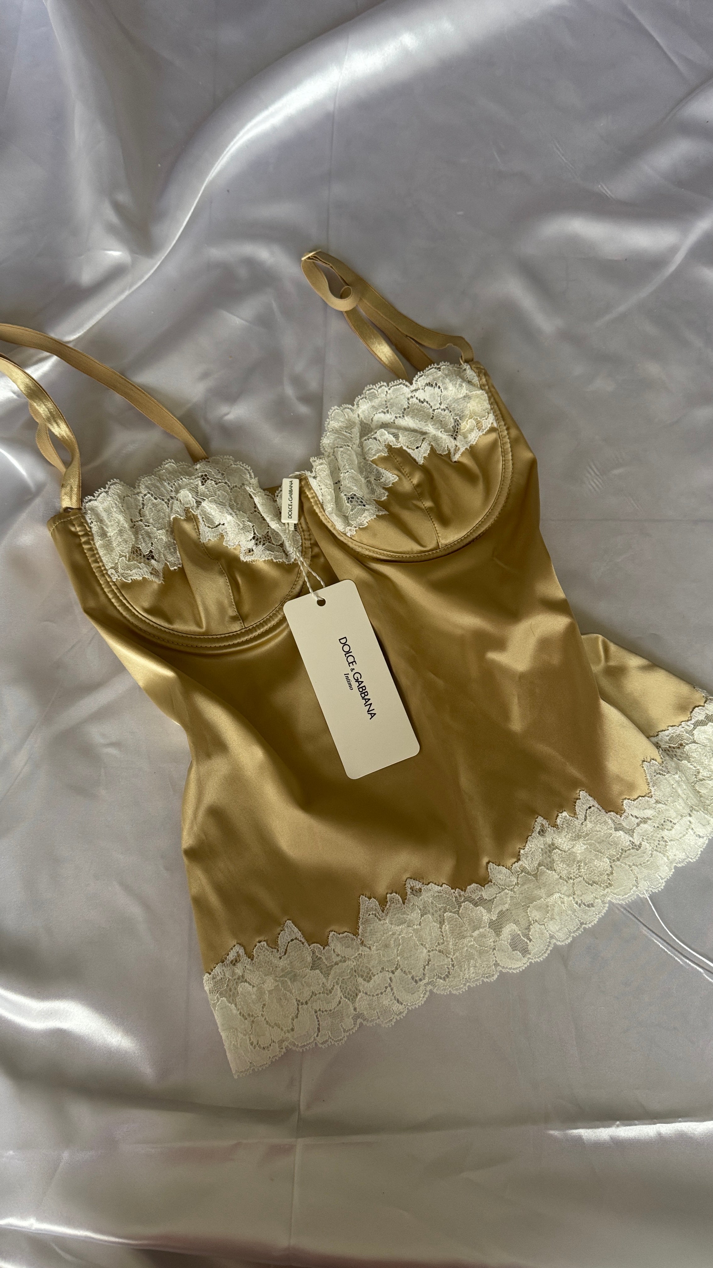 BUSTIER D&G LIGHT-GOLD ULTRA VINTAGE