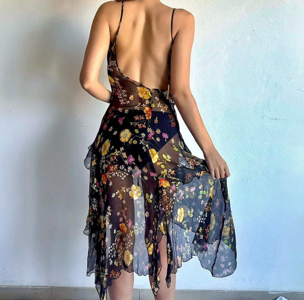 SOLD OUT DOLCE & GABBANA 100%SILK DRESS