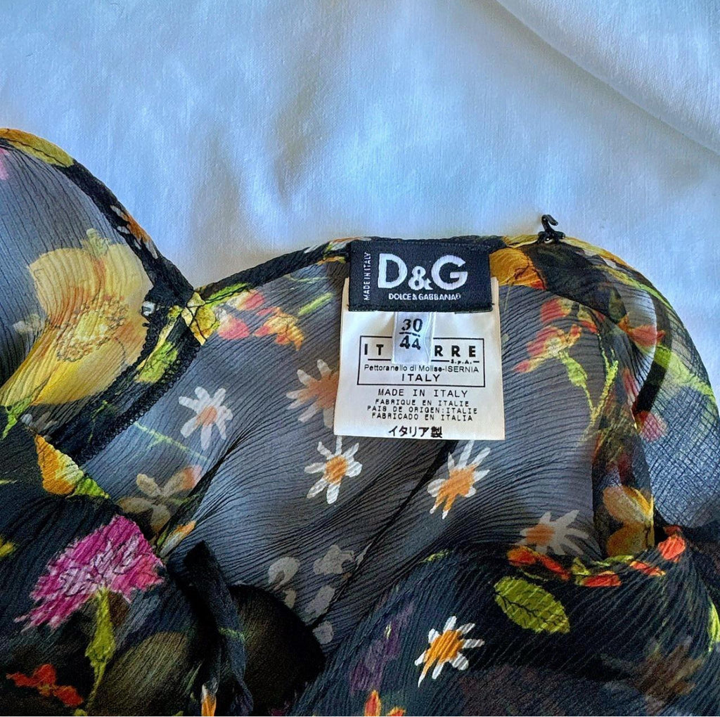 SOLD OUT DOLCE & GABBANA 100%SILK DRESS